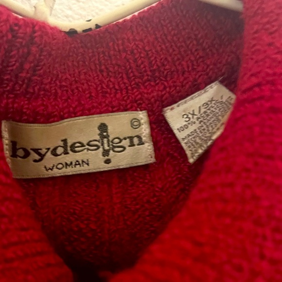 ByDesign Women's Size 3x Color red - Picture 3 of 8